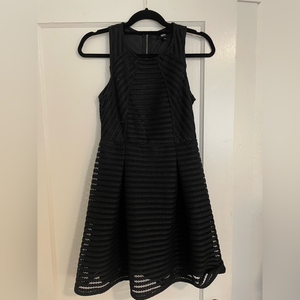 women’s black cocktail dress - size small